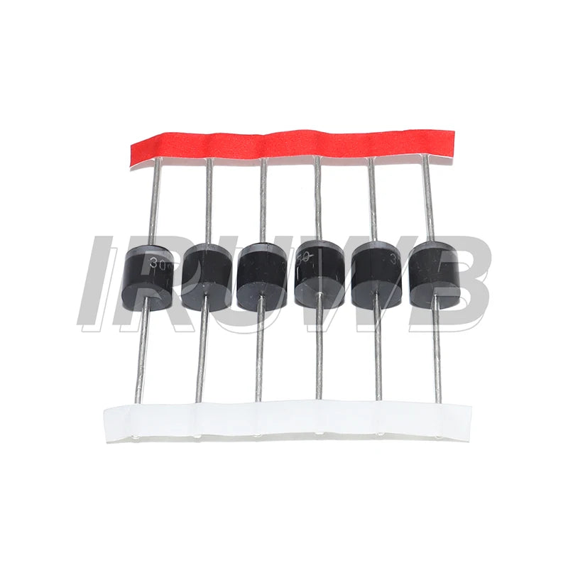 6PCS 30SQ050 Schottky Diode 30A 50V Axial for Solar Panel Parallel Reflow Protection