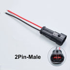 YanXi AMP 1/2/3/4/5/6 Pin Way Waterproof Electrical Auto Connector Male Female Plug with Wire Cable Harness For Car Motorcycle