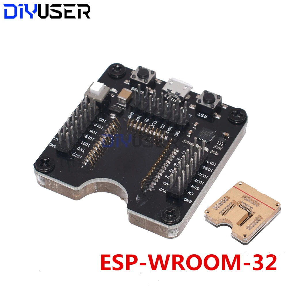 ESP32 ESP8266 Test Fixture Burner, Downloader Programmer for ESP-32 ESP-12F/12S/07S Modules