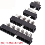 2.54MM Pitch 6 Position 8 10 14 16 18 20 24 26 30 34 40 Pin DC3 Header Male Socket Female IDC Socket IDC Connector Ribbon Cable