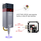 LASER TREE 10W 5W 4W Laser Module, 450nm TTL Blue Light Laser Head for Laser Engraving Wood DIY Creation Tool