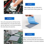 21W/mK Thermal Conductivity Thermal Pad 2.25mm 100x100mm CPU Heatsink Cooling Conductive Thermal Silicone Pad Thermal Insulation