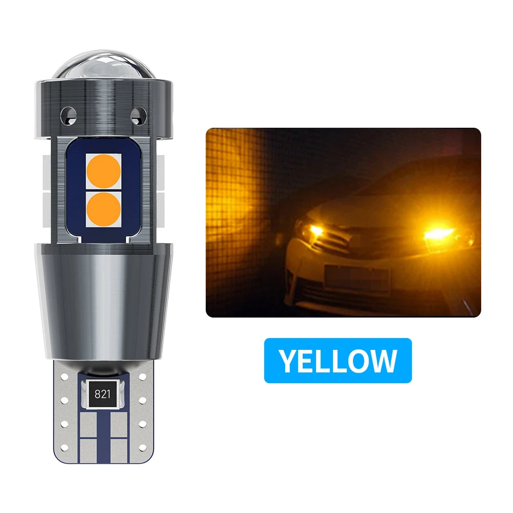 2PCS/10PCS T10 W5W 168 192 LED CANBUS No Error 3030 10SMD High Quality Car Tail Marker Parking Interior Auto Lamp 12V White Red
