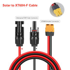 XT90 to Solar Connector Cable 10AWG XT60 Male to Female Silicone Extension Cable For Remote Battery Solar Portable Power Station