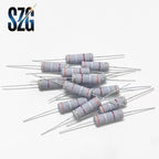 50Pcs/Lot 0.5W DIP Carbon film Resistance 1/2W 0R~10M 5% 0R 5.1R 10R 100R 1K 2K 100K 680K 1M 4.7M 5.6M 10M ohm Power Resistance