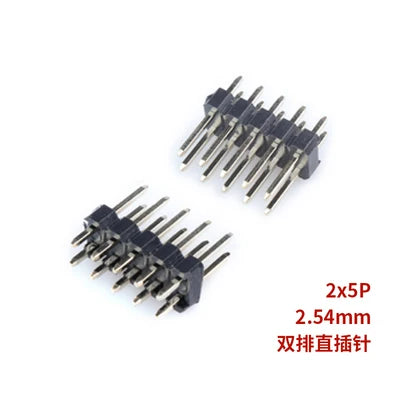 10/20pcs Pcs 2.54mm Double Row Male 2*40P PCB Board Pin Header Connector Strip Pinheader 2/3/4/5/6/8/10/12/20/40Pin For Arduino