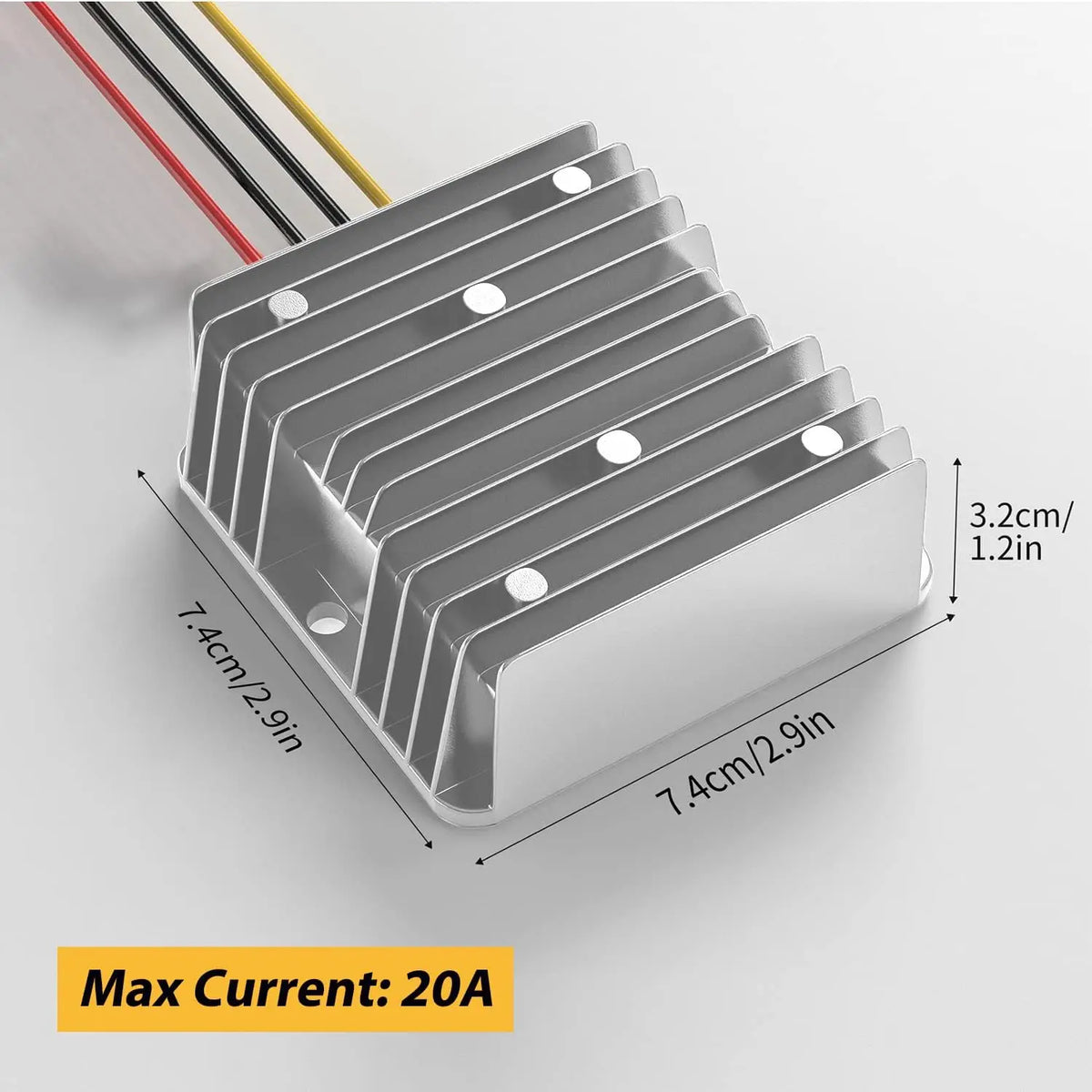 20A 240W Supply Step Down Converter 24V to 12V Converter for Heavy Duty Truck Car Power Reducer Regulator for Auto Car Truck
