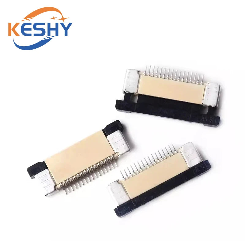 10PCS FPC Connector 0.5mm/1.0mm Pitch Drawer Type Upper Contact Type Socket FFC Flat Cable Socket 4P 5P 6P 7P 8P 9P 10 12P-60Pin
