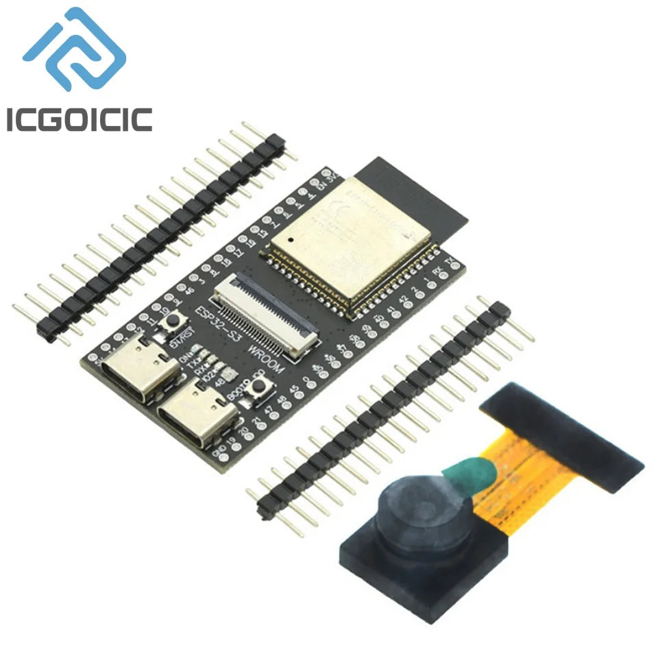 For ESP32-S3 CAM Development Board, N16R8 WiFi BT Module, OV2640 OV5640 Camera Support Wireless Kit