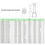 Boxed VE Tubular Crimp Terminals,Cable Electrical Connector,Insulated Wire Connectors,Tube Type Terminal Crimping Pliers HSC86-4