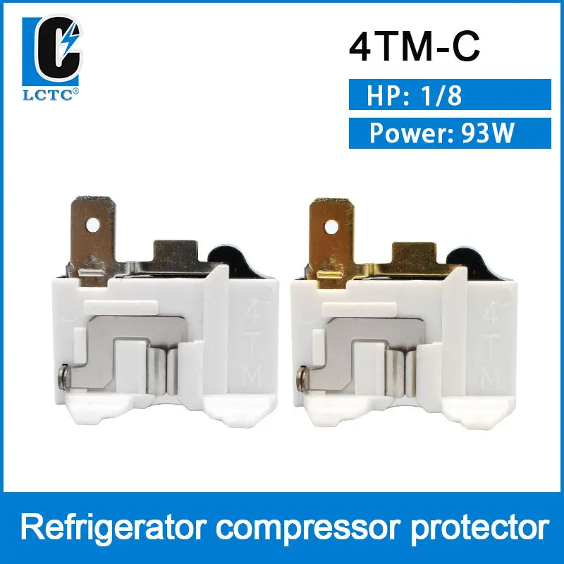 LCTC 110V Refrigerator Voltage Protector Relay 220V Hinse Overload Protector For Refrigerator Spare Parts Air Conditioner 4TM-C