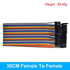 40PIN Cable Dupont Line 10cm 20cm 30cm Male to Male Female to Female Male to FeMale Jumper Dupont Wire Cable For PCB DIY KIT