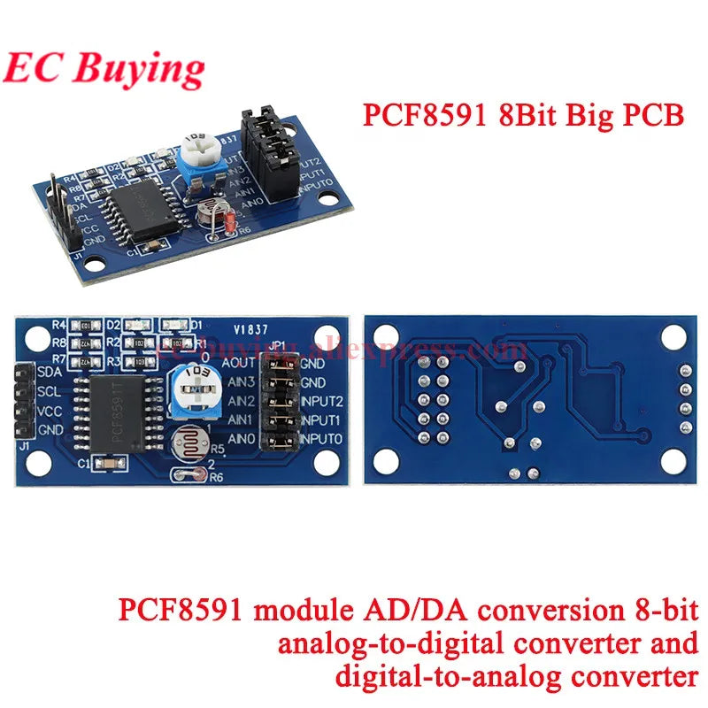 ADS1115 ADS1015 MCP4725 AD5593 ADS1110 ADS1118 ADS1120 ADS1220 MCP3421 SGM58031 PCF8591 Analog-to-Digital Breakout Board Module
