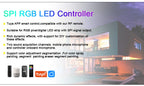 RGB-IC COB LED Strip with Tuya Wifi Controller 2.4G Remote Alexa Google Home Rainbow Color Addressable LED Tape 10m 20m 25m Kit