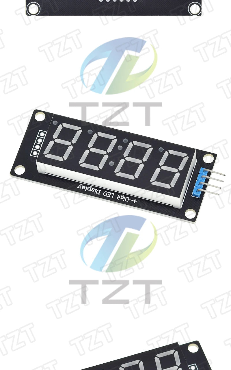 TM1637 LED Display Module for Arduino 4 Digit Tube 7 Segment 0.56 inch Time Clock Indicator Module Red Blue Green Yellow White