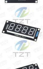 TM1637 LED Display Module for Arduino 4 Digit Tube 7 Segment 0.56 inch Time Clock Indicator Module Red Blue Green Yellow White