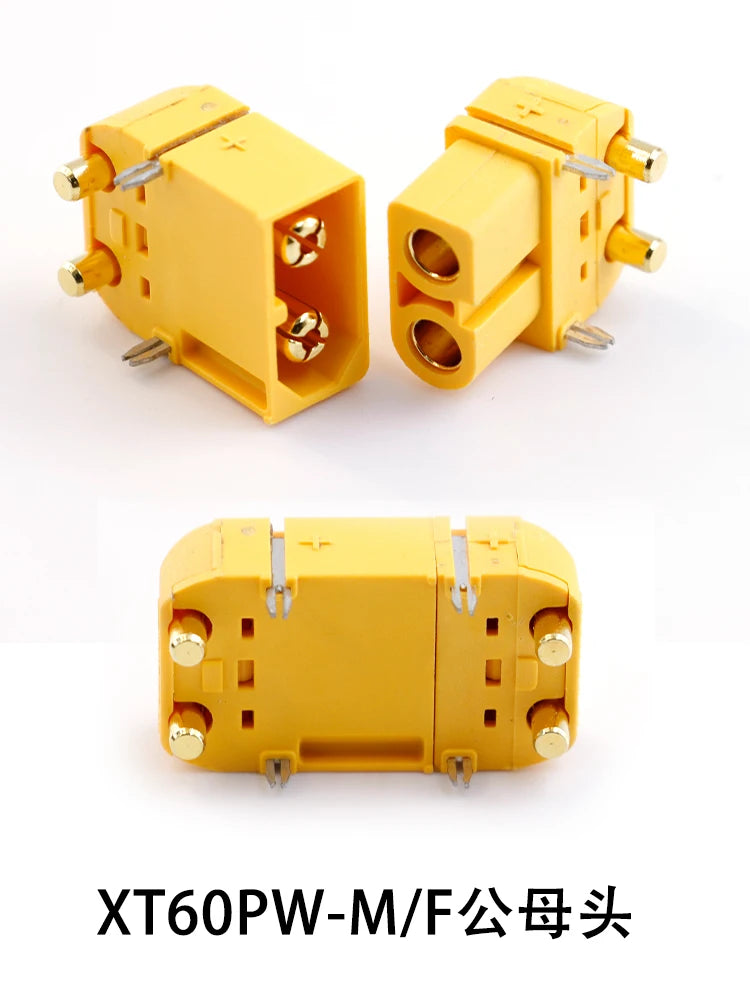 Amass XT30 XT60 XT90M/F Connector High Current Male/Female Lithium Battery Charging Gold Plated Plug