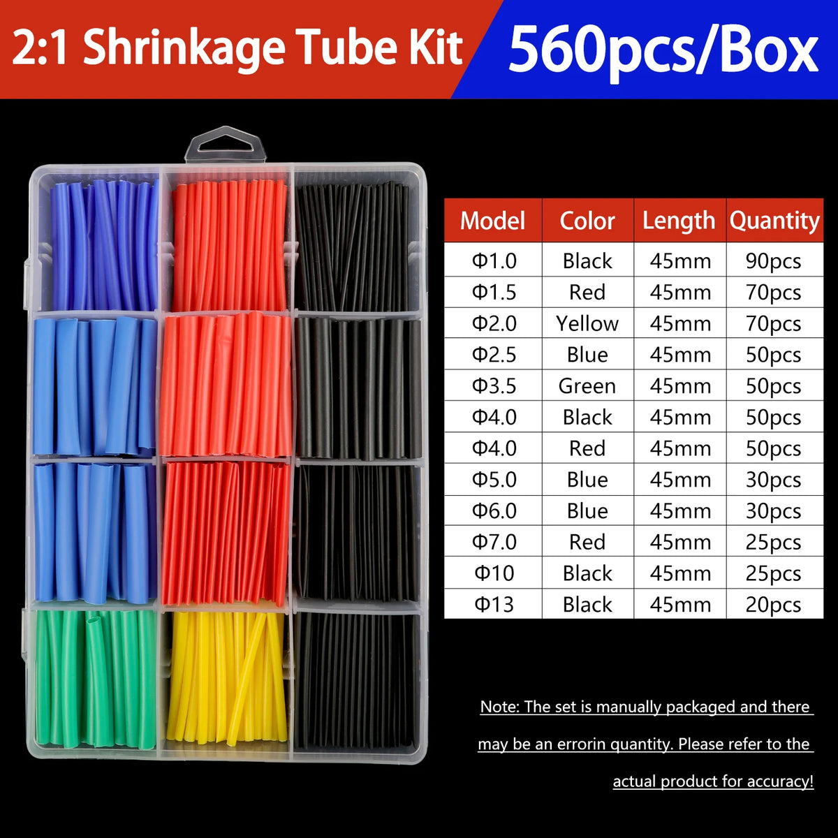 Heat Shrink Tubing Kit 73-900PCS 2:1 3:1 4:1 Ratio Cable Wire Insulation Sleeve Electrical Repair Protector Heat-Shrink Tube Set