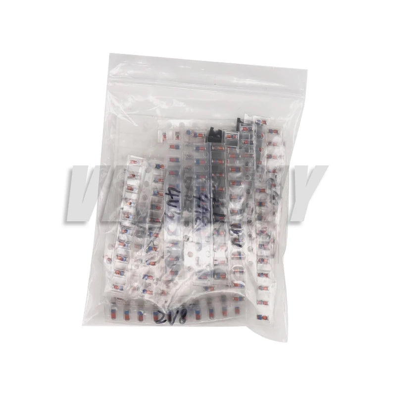 300PCS SMD LL34 Zener Diode Kit 0.5W 1/2W 3Va-24V 2V-39V SMD Diode Set 1N4148