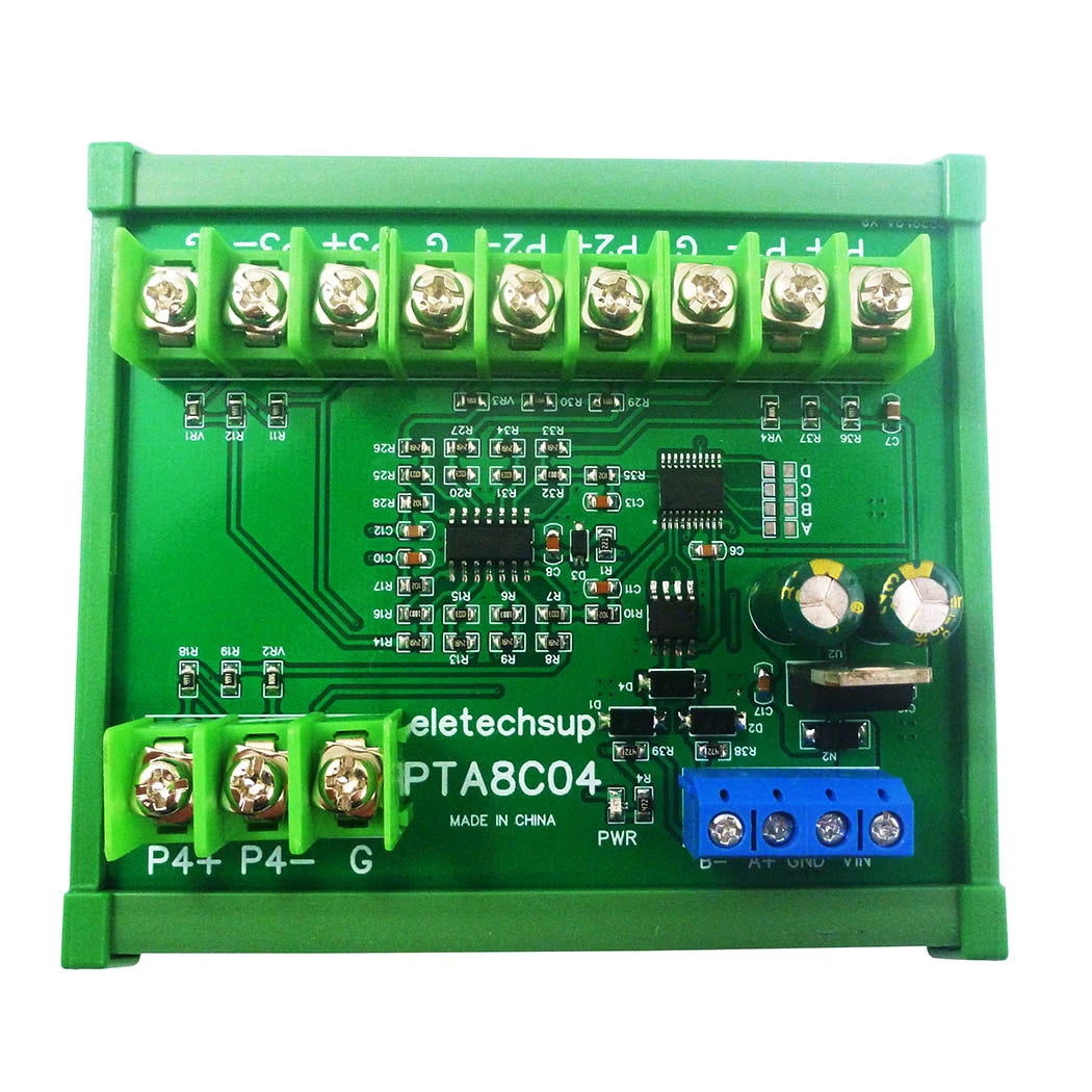 4ch 500 Celsius PT100 Thermocouple RTD Temperature Sensor RS485 Temperature Sensor Module Modbus RTU Board Paperless Recorder