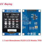 1.5 inch OLED Module 1.5" RGB Color 128x128 LCD LED Display Screen 128*128 SSD1327 SSD1351 SPI/IIC I2C for Arduino 4Pin 7Pin