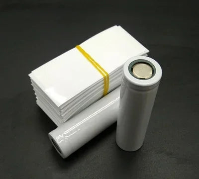 100pcs 18650 Battery Wrap Sleeve Heat Shrink Shrinkable Tube Insulated Multicolor Battery Skin PVC FilmTape Protector Cover Pipe