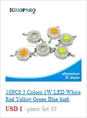 1Reel 4000pcs 0603 SMD LED  light  Yellow Red  Green Blue White new and