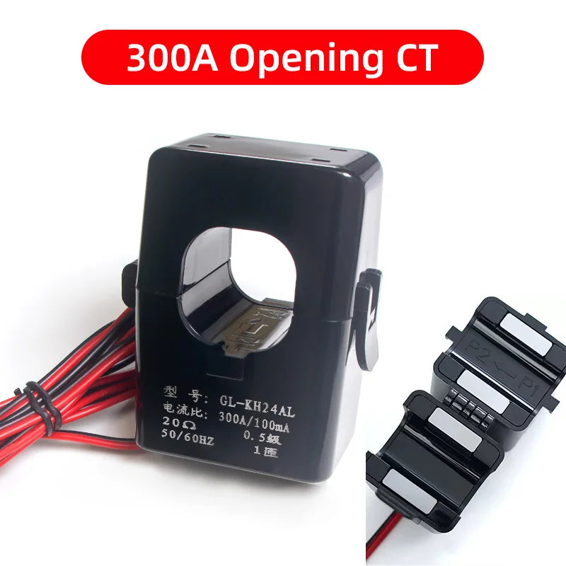 High Stability Split Core Current Transformer Open Type Coil CT AC 32A  63A  100A  500A Clamp Sensor