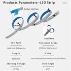 24V WS2811 Running Water Flowing Led Strip Light 2835 10M 15M 20M Horse Race Tape Lamp with SP636E BanlanX App 2.4G Controller