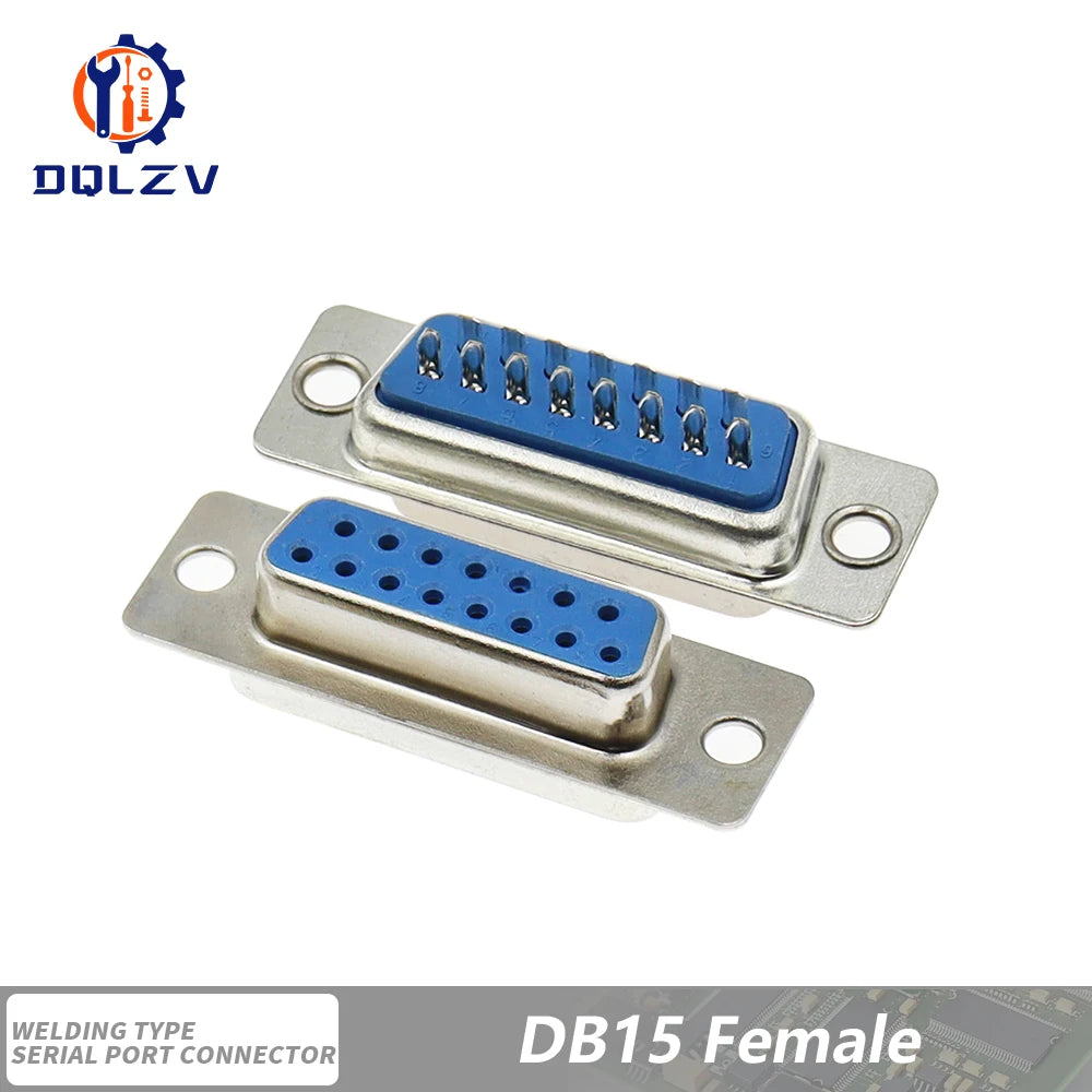 DB15 DB25 DB9 DB37 Parallel Serial Port Fmale/Male Solder Connector+Plastic Assemble Shell Cover 37 9 15PIN VGA Adapter