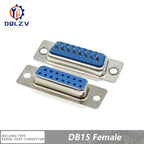 DB15 DB25 DB9 DB37 Parallel Serial Port Fmale/Male Solder Connector+Plastic Assemble Shell Cover 37 9 15PIN VGA Adapter