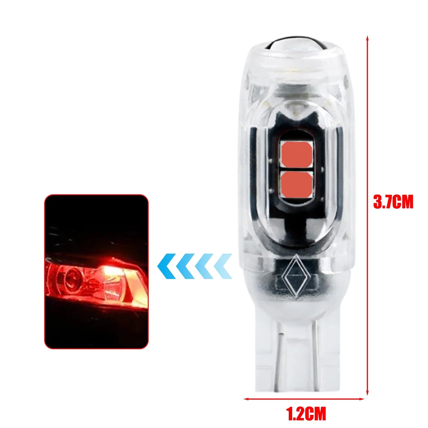 T10 Car Strobe Light 3030 5SMD High Brightness Motorcycle LED Flashing License Plate Light 5W5 Infinite Decoding Clearance Lamp