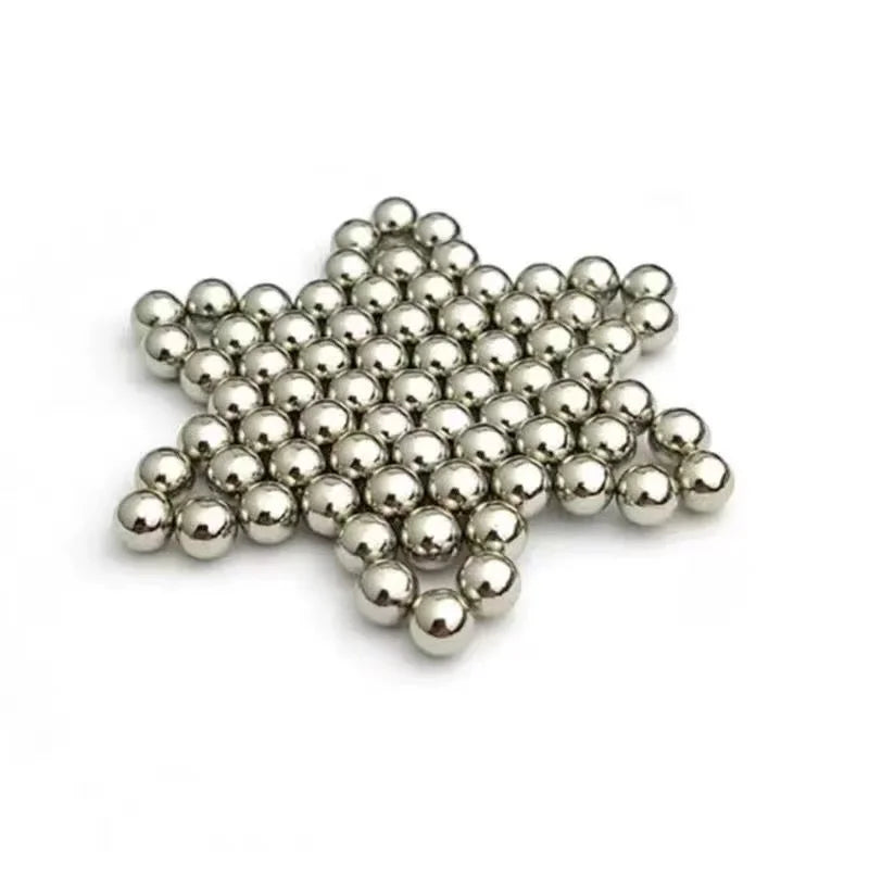 27-343Pcs Silver Round Ferrite Magnet Magnetic Bracelet Bead Palm Stone Magnetic Polishing Ball Jewelry DIY Crafts Multi-purpose