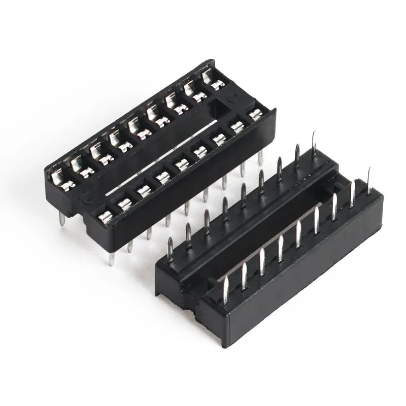 10PCS IC Seat DIP IC Socket Adaptor Solder DIY Sockets 6pin 8pin 14pin 16pin 18pin 20pin 24pin 28pin
