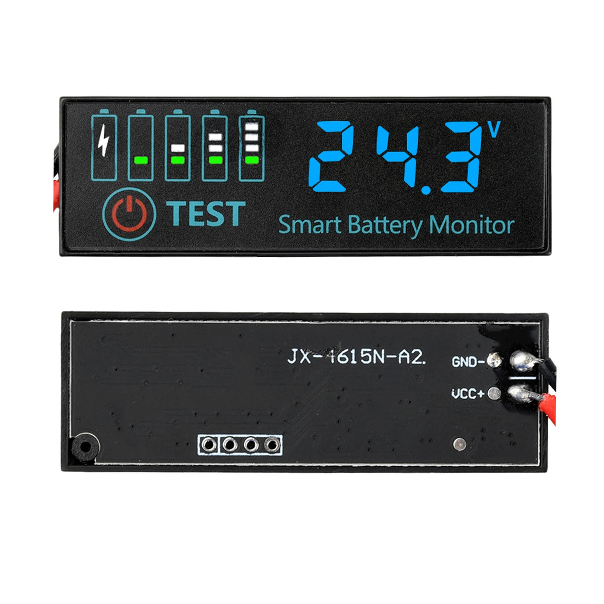 DC 7-55V 1-8S 4165 LED Indicator Voltage Charge Indicator Acid Battery Lithium Battery Universal Battery Charge Indicator Panel