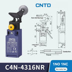 CNTD C4N‑NR Series vertical safety Micro Limit Switch IP65 Waterproof and dustproof Silver contact Safety Interlock C4N-4304NR