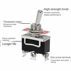 6Pcs Heavy Duty Car Boat Rocker Toggle Switch 15A 250V 2 3 Pin 2 3 Gang SPST ON/OFF Rocker Switches with Boot Spst Rocker Switch