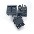 10PCS/Lot KCD2 Double Rocker Switch 4P 4Pin 2-Position Double-Latching 6A/250V ON-OFF