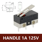 20PCS 3Pins 1A 125V Mini Micro Limit Switch Terminals SPDT Roller Arc Lever Snap Action Push Micro Mouse Switches C NO NC PCB