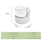 FEDI-2X Waterproof Double Infrared Probe Motion Sensor IP65 AC 220V-240V PIR Motion Detector Automatic 120 °White