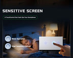 BSEED 1/2/3Gang Touch Switch Double Light Switch Triple Sensor Switch 1Way EU Standard Glass Panel Blue Back Light White Series