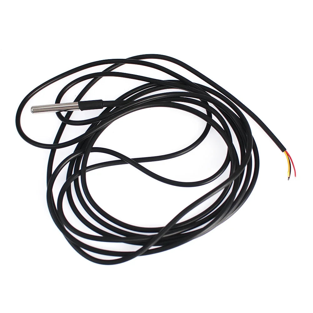 DS18B20 Temperature Probe 1m 2m 3m Temperature Sensor Stainless Steel Waterproof For Arduino