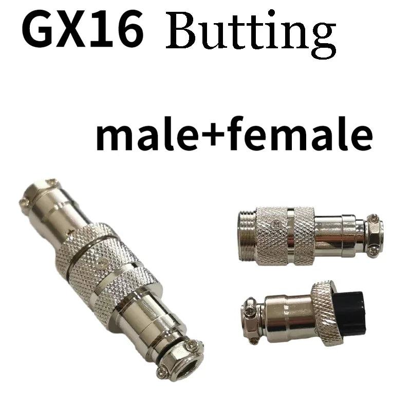 GX12 GX16 GX20 2/3/4/5/6/7/8/9/10 Pin Male Female Butting Wire Cable Circular Aviation Socket Plug Panel Connector Dropshipping