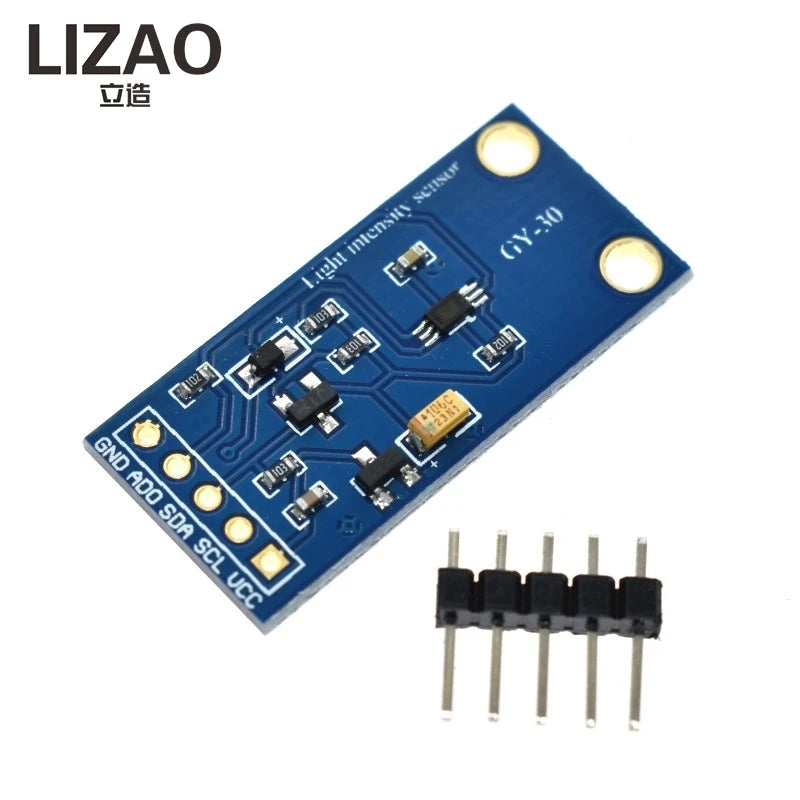 LIZAO GY-302 GY-30 BH1750 BH1750FVI Digital Light Intensity Illumination Sensor Module 3V-5V for Arduino