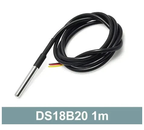 1-10pcs DS18B20 Stainless Steel Waterproof DS18b20 1m 3m 5m Thread Temperature Probe Temperature Sensor 18B20 Cable For Arduino