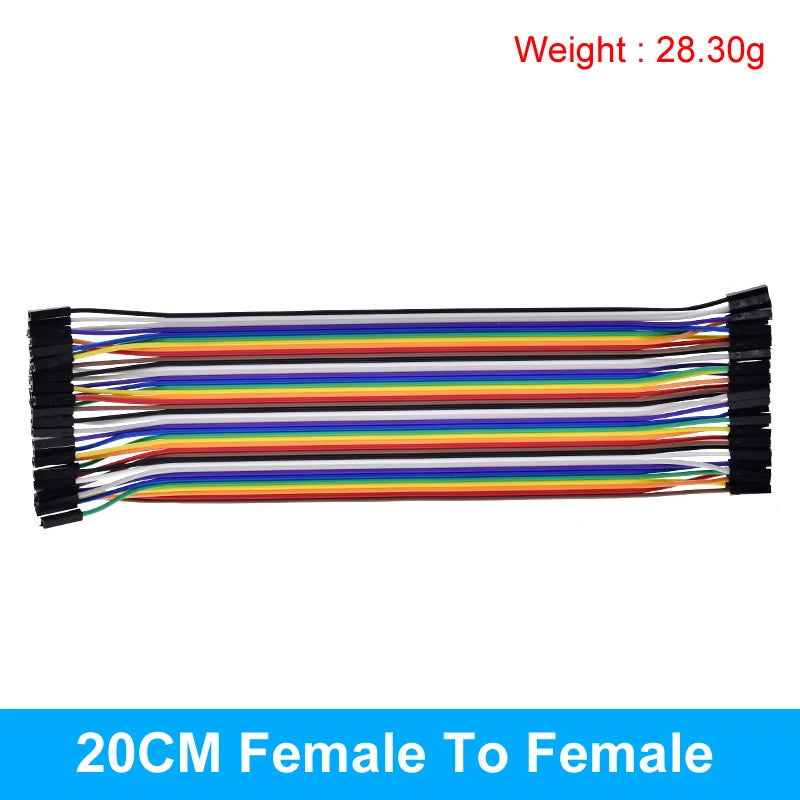 Dupont Line 10cm 15cm 20cm 30cm 40cm Male/ Female to Male / Female Jumper Wire Dupont Cable for Arduino DIY KIT 40Pin 2.54mm