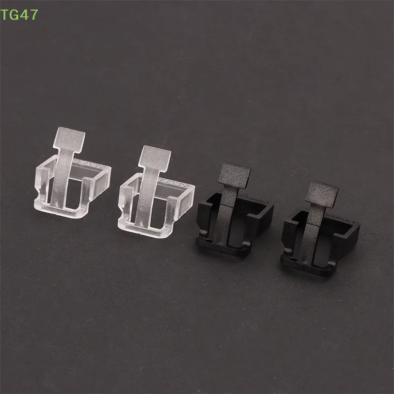 【LS】【EL】10Pcs Network Cable Crystal Head Buckle Replaceable RJ45 Plug Protective Cover Latch For RJ45 Cable Repaire Parts