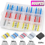 50-1200PCS Heat Shrink Tubing Wires Cable Sleeves Waterproof Solder Seal Wire Connector Electric Cable Protection with Heater