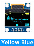 ‌0.96 Inch I2C SSD1306 OLED Display Module – 128x64 Dual-Color (Yellow/Blue) Screen for Arduino, Raspberry Pi & ESP32 Projects