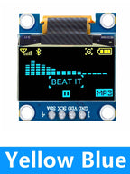 ‌0.96 Inch I2C SSD1306 OLED Display Module – 128x64 Dual-Color (Yellow/Blue) Screen for Arduino, Raspberry Pi & ESP32 Projects